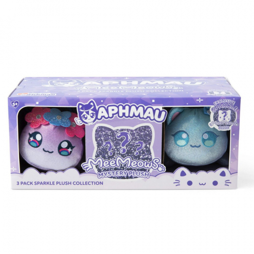 Aphmau MeeMeow Plush Sparkle Set - 3 Pack ryhmässä  @ Spelexperten (262-60200)