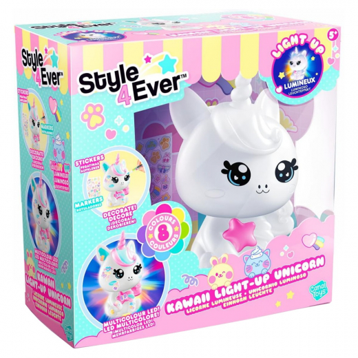 Style 4 Ever Kawaii Light-Up Unicorn ryhmässä LELUT / Luo & maalaa @ Spelexperten (26293)