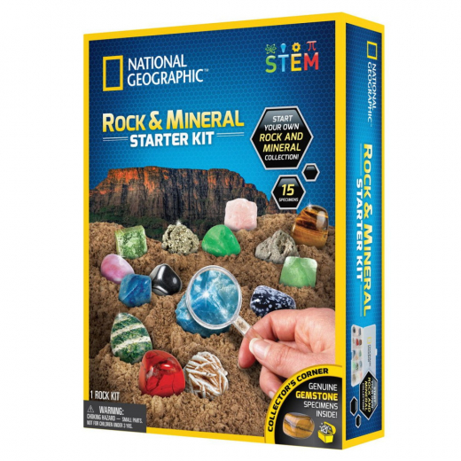 National Geographic Rock & Mineral Starter Kit ryhmässä LELUT / Luo & kokeile @ Spelexperten (29-4010)