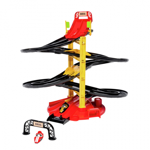 Brio Roll Racing Tower ryhmässä LELUT / Leluajoneuvot @ Spelexperten (30550)