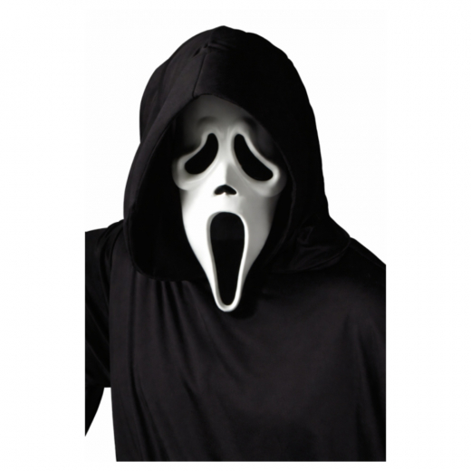 Ghost Face Mask med Huva ryhmässä LELUT / Roolipeli / Pukeutuminen @ Spelexperten (31-9206S)