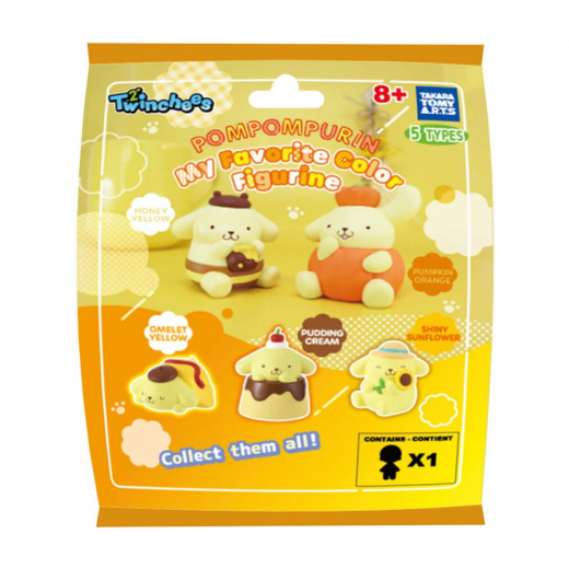 Twinchees Pompompurin My Favorite Color Blindbag ryhmässä UUTUUDET @ Spelexperten (314-806551)