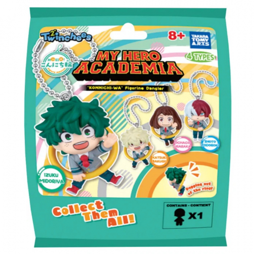 Twinchees My Hero Academia Konnichi-Wa Keychain ryhmässä LELUT / Collectibles @ Spelexperten (314-806599)