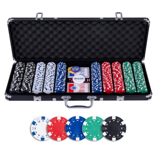 Pokerset Black Basic 500 ryhmässä SEURAPELIT / Pokeri & kasino / Pokerisetti @ Spelexperten (320916)