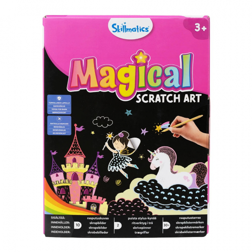 Magical Scratch Art - Enhörningar ryhmässä LELUT / Luo & maalaa / Skillmatics @ Spelexperten (33002264)