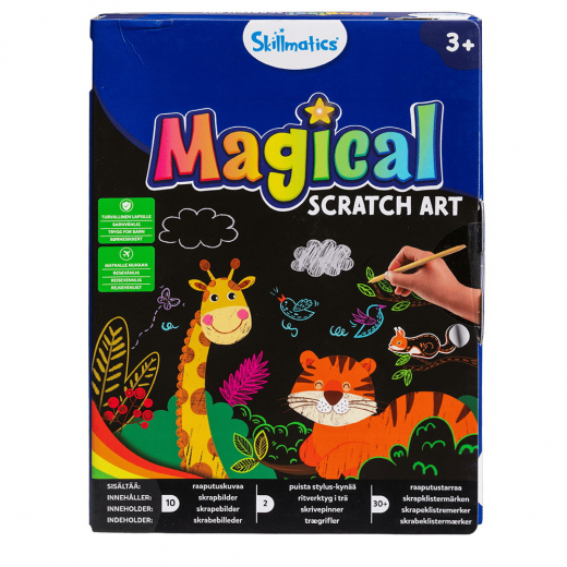 Magical Scratch Art - Eläimet ryhmässä LELUT / Luo & maalaa / Skillmatics @ Spelexperten (33002265)