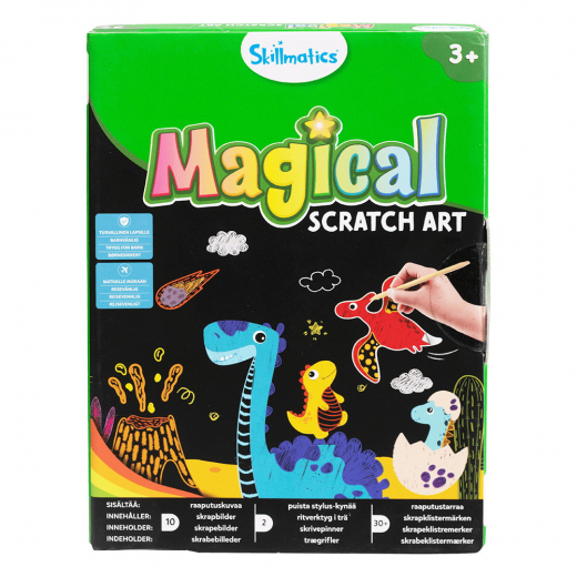 Magical Scratch Art - Dinosaurukset ryhmässä LELUT / Luo & maalaa / Skillmatics @ Spelexperten (33002266)