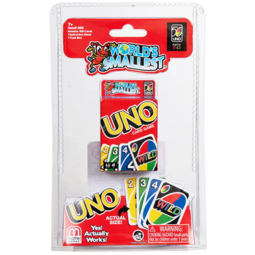 World's Smallest UNO (FI) ryhmässä SEURAPELIT / Pelisarjat / UNO @ Spelexperten (33002414)
