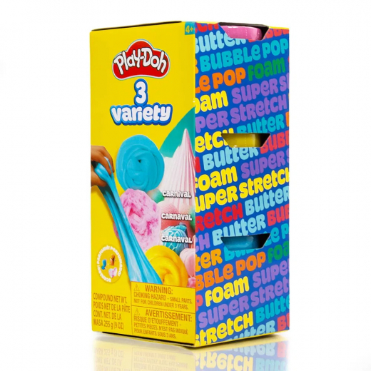 Play-Doh 3 Variety Carnival ryhmässä LELUT / Play-Doh @ Spelexperten (334-232827)