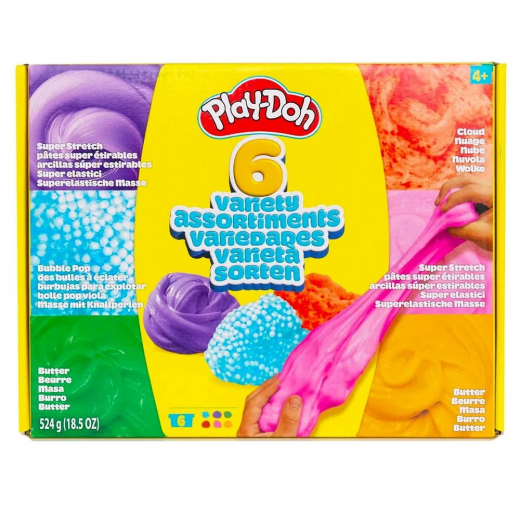 Play-Doh Multi Variety Box 6 Pack ryhmässä LELUT / Play-Doh @ Spelexperten (334-233954)