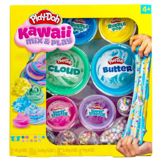 Play-Doh Kawaii Mix & Play 6 pack ryhmässä LELUT / Play-Doh @ Spelexperten (334-236066)