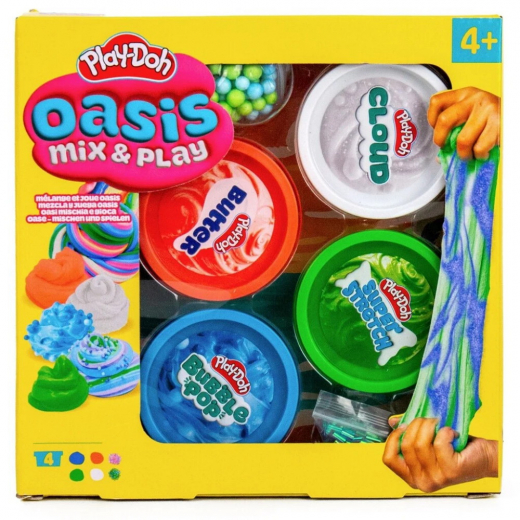 Play-Doh Oasis Mix & Play 4 pack ryhmässä LELUT / Play-Doh @ Spelexperten (334-240417)