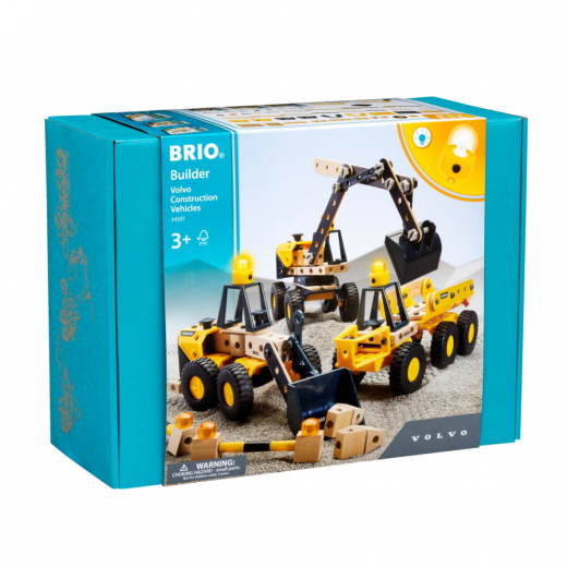 Brio Builder - Volvo -rakennusajoneuvot ryhmässä  @ Spelexperten (34597)