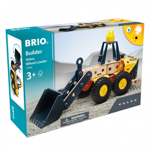 Brio Builder - Volvo Pyöräkuormaaja ryhmässä LELUT / Rakennuspalikat / Brio Builder System @ Spelexperten (34598)