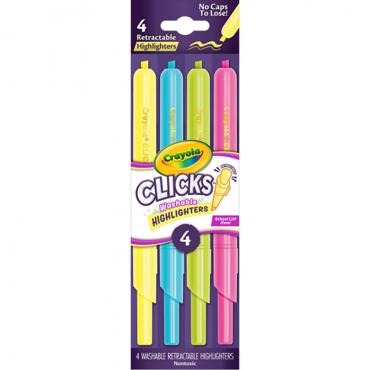 Crayola Korostuskynä Clicks 4 kpl ryhmässä LELUT / Luo & maalaa / Crayola @ Spelexperten (358-588390)