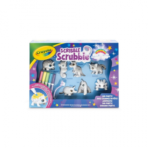 Crayola Scribble Scrubbie Unipets Leikkisetti 7 pets ryhmässä LELUT / Luo & maalaa / Crayola @ Spelexperten (358-740004)