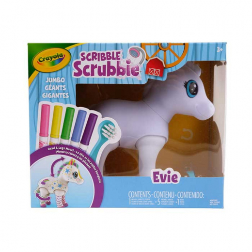 Crayola Scribble Scrubbie Jumbo Poni Evie ryhmässä LELUT / Luo & maalaa / Crayola @ Spelexperten (358-742031)