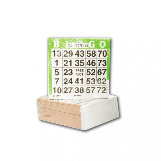 Bingo kortti single 500-pack ryhmässä SEURAPELIT / Bingo @ Spelexperten (360601)