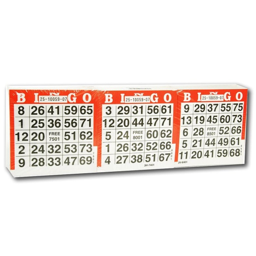 Bingo kortti single 1500-pack ryhmässä SEURAPELIT / Bingo @ Spelexperten (360602)