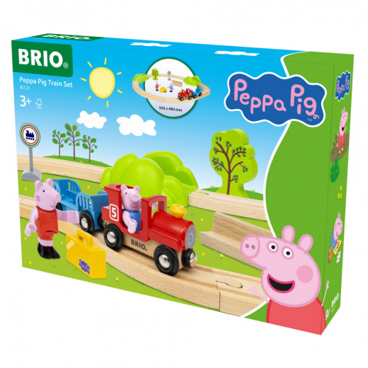 Brio - Peppa Pig -junasarja ryhmässä LELUT / BRIO puujunat / Junasarja @ Spelexperten (36123)