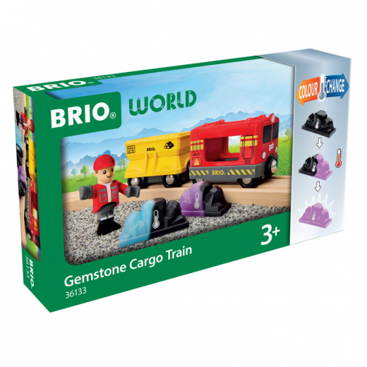 Brio - Jalokivi tavarajuna ryhmässä LELUT / BRIO puujunat / Veturit ja vaunut @ Spelexperten (36133)