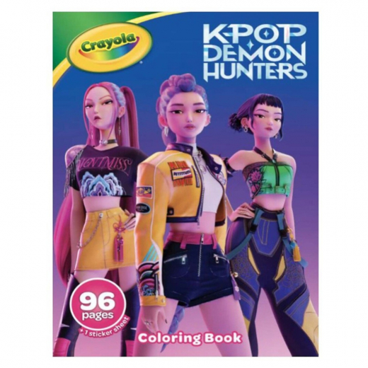 K-pop Demon Hunters Värityskirja 96 sivua ryhmässä LELUT / Luo & maalaa / Kirjoita ja piirrä @ Spelexperten (374-041296)