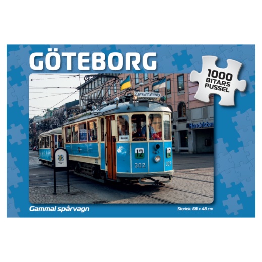 Palapeli: Göteborg Gammal spårvagn 1000 Palaa ryhmässä PALAPELIT / 1000 palaa @ Spelexperten (4002)