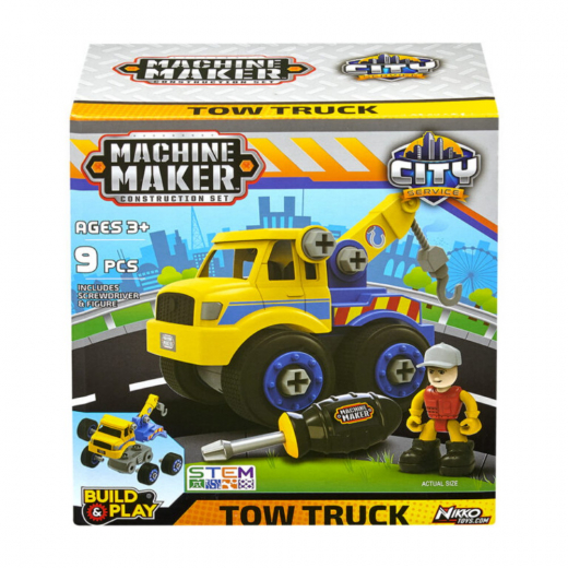Machine Maker City Service - Tow Truck ryhmässä LELUT / Leluajoneuvot @ Spelexperten (40041)
