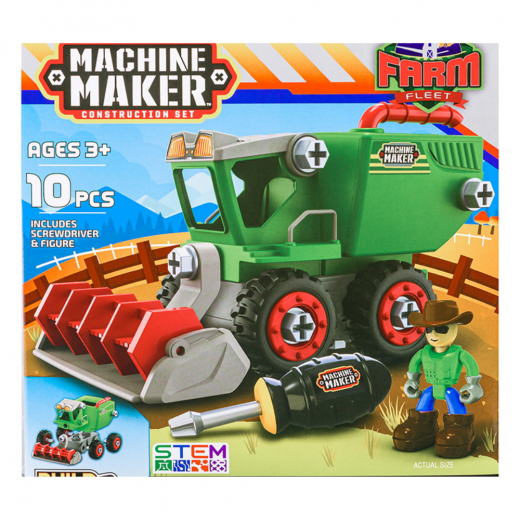 Machine Maker Farm Fleet - Combine Harvester ryhmässä LELUT / Leluajoneuvot @ Spelexperten (40072)