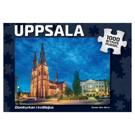 Palapeli: Uppsala Domkyrkan i kvällsljus 1000 Palaa ryhmässä PALAPELIT / 1000 palaa @ Spelexperten (4037)