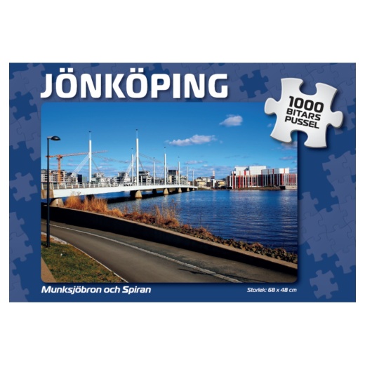Palapeli: Jönköping Munksjöbron och Spiran 1000 Palaa ryhmässä PALAPELIT / 1000 palaa @ Spelexperten (4045)