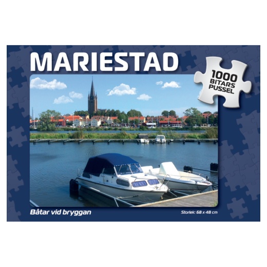 Palapeli: Mariestad Båtar vid bryggan 1000 Palaa ryhmässä PALAPELIT / 1000 palaa @ Spelexperten (4061)