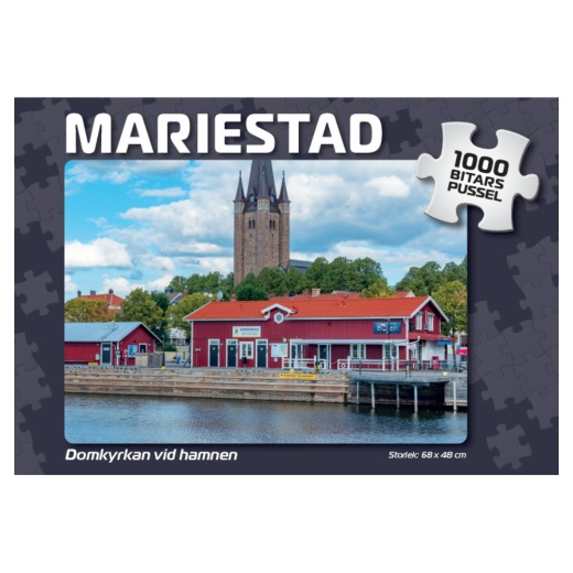 Palapeli: Mariestad Domkyrkan vid hamnen 1000 Palaa ryhmässä PALAPELIT / 1000 palaa @ Spelexperten (4063)