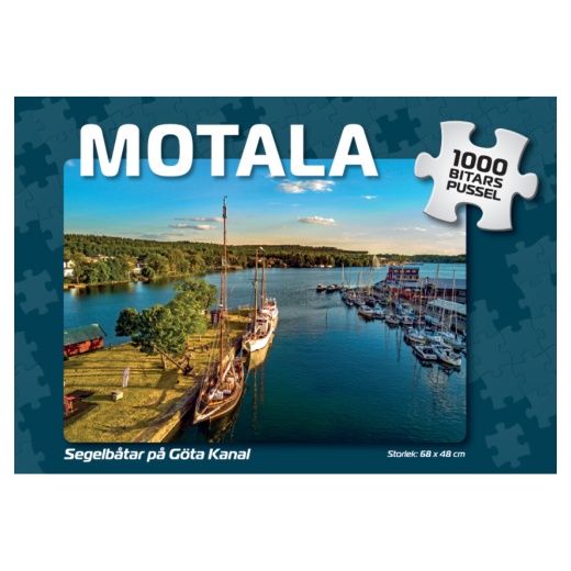 Palapeli: Motala Segelbåtar på Göta Kanal 1000 Palaa ryhmässä PALAPELIT / 1000 palaa @ Spelexperten (4067)