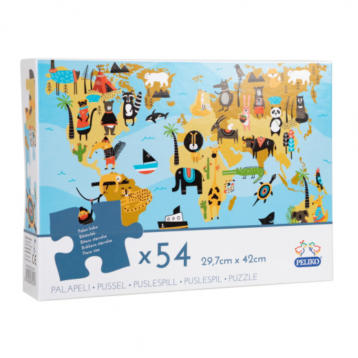 Peliko Maailmankartta 54 Palaa ryhmässä  @ Spelexperten (40870323-008)