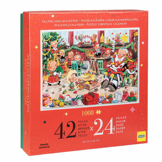 Peliko Palapelijoulukalenteri - Mauri Kunnas 24 x 42 Palaa ryhmässä PALAPELIT / Joulu Palapeli @ Spelexperten (40871603)