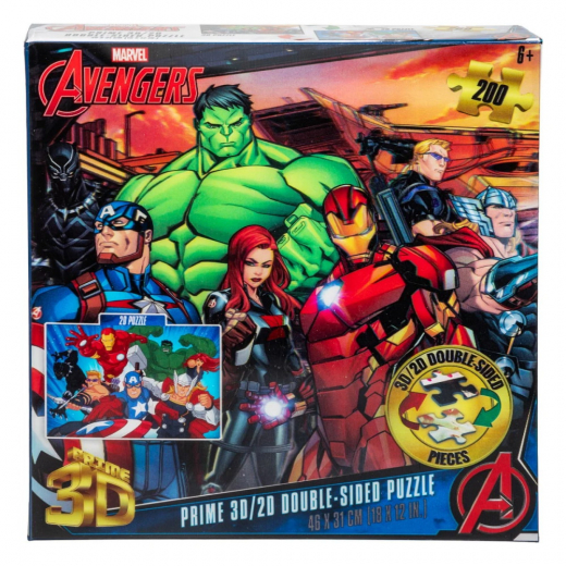 Puzzle - Avengers, 200 double-sided pieces ryhmässä PALAPELIT / Lasten palapelit @ Spelexperten (41040017-02)