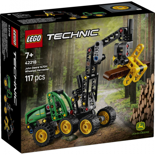 LEGO Technic - Pyörillä varustettu John Deere 1470H ‑harvesteri ryhmässä LELUT / LEGO / LEGO Technic @ Spelexperten (42218)