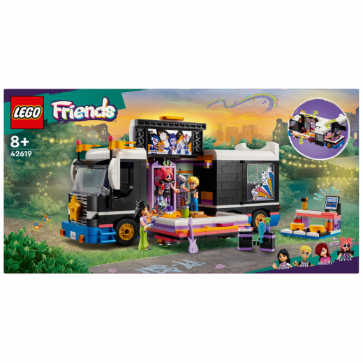 LEGO Friends - Pop-tähden kiertuebussi ryhmässä LELUT / LEGO / LEGO Friends @ Spelexperten (42619)