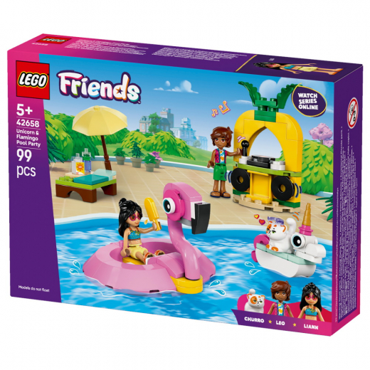 LEGO Friends - Allasbileet Yksisarvinen ja flamingo ryhmässä LELUT / LEGO / LEGO Friends @ Spelexperten (42658)