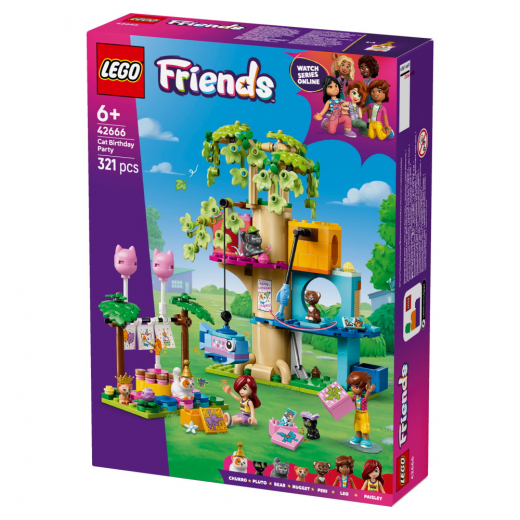 LEGO Friends - Kissan synttärijuhlat ja puumaja ryhmässä LELUT / LEGO / LEGO Friends @ Spelexperten (42666)