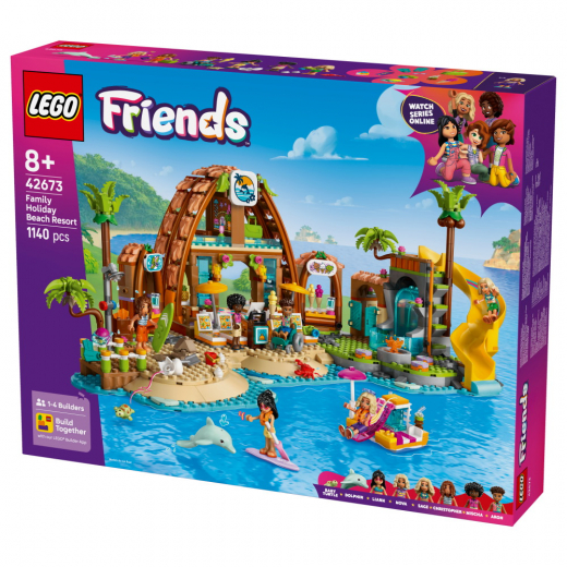 LEGO Friends - Koko perheen lomakohde meren rannalla ryhmässä LELUT / LEGO / LEGO Friends @ Spelexperten (42673)
