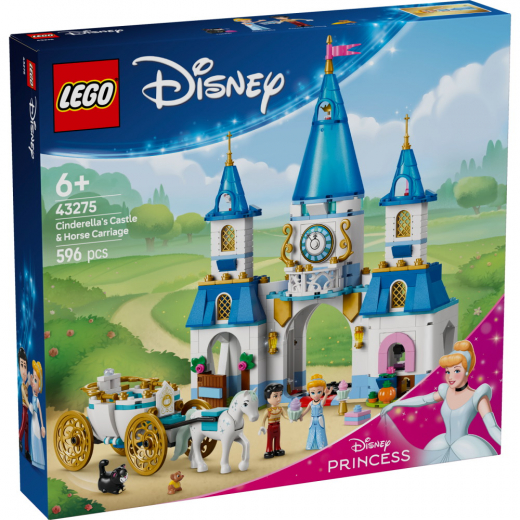 LEGO Disney - Tuhkimon linna ja hevonen vaunuineen ryhmässä LELUT / LEGO / LEGO Disney @ Spelexperten (43275)