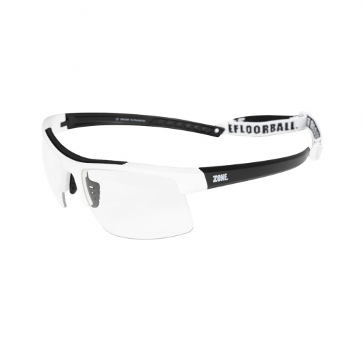 Zone Eyewear Protector Senior - White/Black ryhmässä ULKOPELIT / Salibandy / Suojalasit @ Spelexperten (44451)