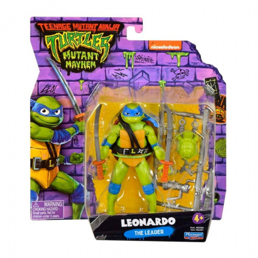 Turtles Mutant Mayhem Basic Figures Leonardo ryhmässä LELUT / Figuurit ja leikkisarjat / Turtles @ Spelexperten (46-83281)