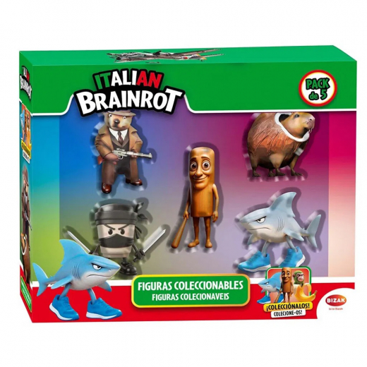 Brainrot Figures 5 cm - 5 Pack ryhmässä LELUT / Collectibles / Italian Brainrot Collectables @ Spelexperten (498-07601)