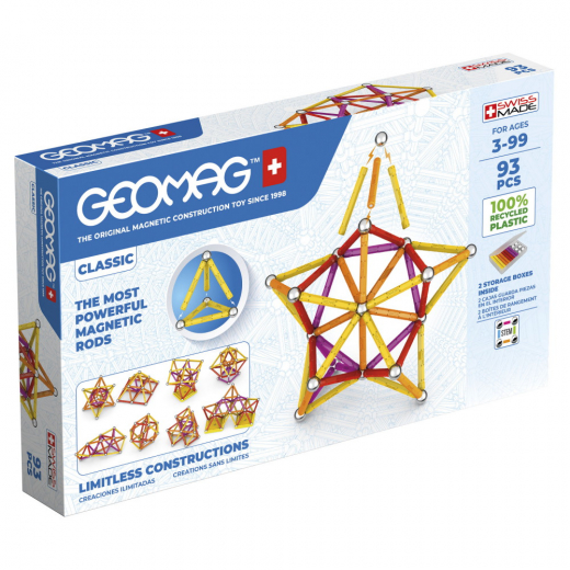 Geomag Classic Recycled 93 Osaa ryhmässä LELUT / Rakennuspalikat / Geomag @ Spelexperten (51024027)