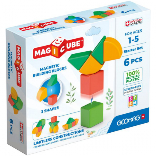 Geomag Magicube Re Shapes Starter Set 6 pieces ryhmässä LELUT / Rakennuspalikat / Geomag @ Spelexperten (51024077)