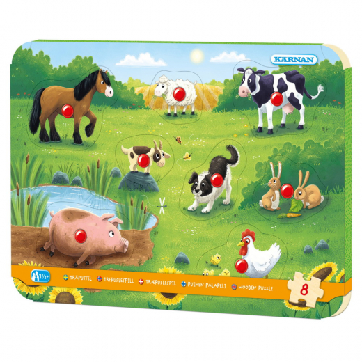 Kärnan Nuppipalapeli: Maatila 8 Palaa ryhmässä PALAPELIT / Lasten palapelit @ Spelexperten (513037)