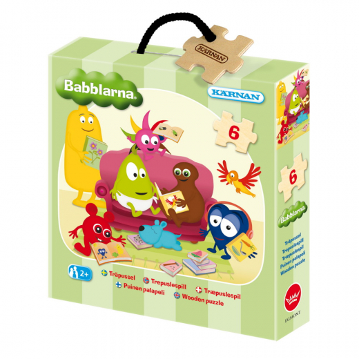 Kärnan puinen palapeli – Babblarna 6 palaa ryhmässä PALAPELIT / Lasten palapelit @ Spelexperten (520077)